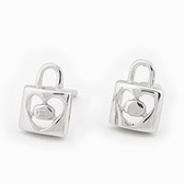 Sophisticated and stylish lock earrings (similar to allergies)