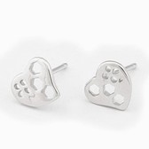 Fine hollow love fashion earrings (similar to allergies)