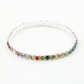 Korean fashion a single row of flash diamond elastic bracelet