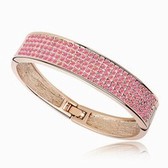 Austrian crystal bracelets - gorgeous multi-color (rose gold + Light Rose)