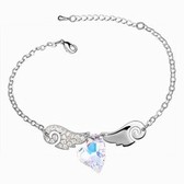 Austrian crystal bracelet - sweetheart of Eros (color white)