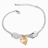 Austrian crystal bracelet - Sweetheart Eros (Golden Shadow)