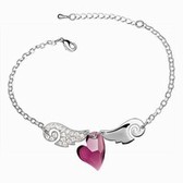 Austrian crystal bracelet - Sweetheart Eros (purple)