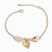 Austrian crystal bracelet - Sweetheart Eros (rose gold + gold Phantom of the Opera)