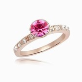 Austrian crystal ring - the only (Rose Gold + Rose)