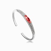 Austrian crystal bracelet - Dawn (water lilies, red)