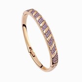 Austrian crystal bracelet - agreed life (rose gold + pale pinkish purple)