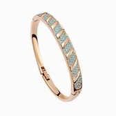 Austrian crystal bracelet - agreed life (rose gold + sea blue)