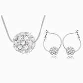 Austrian Crystal Set - colorful ball (white)