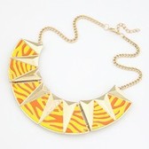 Europe and the United States exaggerated the wild leopard metal fashion short necklace
