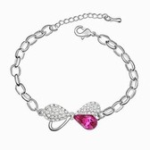 Austrian crystal bracelet - Honey Love Sweetheart (purple)