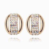 Of exquisite Korean fashion personality earrings sparkle West Lake (color white)