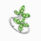 Austrian Crystal ring - of early adolescence Dream (olive)