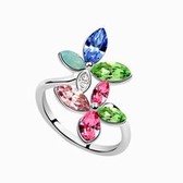 Austrian Crystal ring - the early adolescence Dream (color)