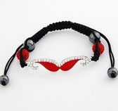 (Red) Korean fashion personality beard bracelet