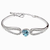 Austrian crystal bracelet - Sweet Honey (navy blue)