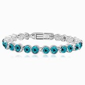 Austrian crystal bracelet - water Yingying (blue zircon)