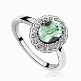 Austrian Crystal Ring - aesthetic truth (your olives)