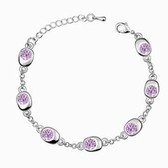 Austrian crystal bracelet - the happiness circle dance (violet)