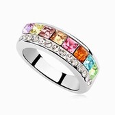 Austrian Crystal Ring - the only true love (color)
