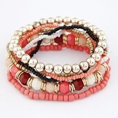 European and American fashion bohemian mix and match beads multilayer bracelet