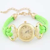 European and American wild fashion fluorescent color simple casual female bracelet watch