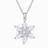 AAA grade zircon necklace - Champs Shadow (white)