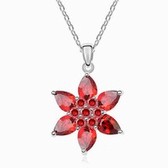 AAA grade zircon necklace - Champs Shadow (Red)
