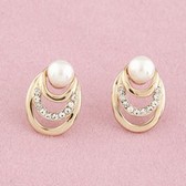 Korean fashion boutique sweet and simple pearl earrings