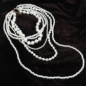 European and American fashion mix size pearl necklace/temperament sweater chain