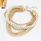 European and American fashion low-key costly weave multilayer black bracelet