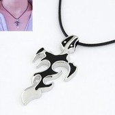 Man necklace swashbuckling fashion fire totems temperament leather cord necklace