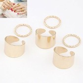 European and American fashion metal signore concise combination nail ring (6pcs set)
