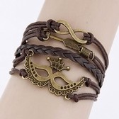 Crown in Europe and America to restore ancient ways of creative personality mask sword eight composite alloy parts manual multilayer woven bracelets