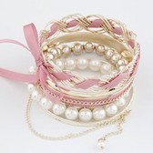 Han edition fashion temperament multiple bowknot pearl bracelet
