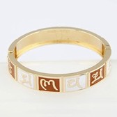 European and American fashion metal concise sixth mantra classic bracelet