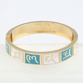 European and American fashion metal concise sixth mantra classic bracelet
