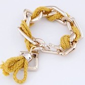 Europe and the United States all-match metal out of wool simple temperament Bracelet