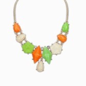 Fine droplets gem necklace ( color )