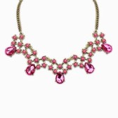 Droplets retro fashion boutique necklace ( purple )