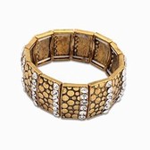 Exotic personality Wide Stretch Bracelet ( White )