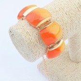 Bohemian exotic style bracelet ( orange )