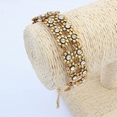 Fashion retro metal bracelet Plum ( Ancient Gold )