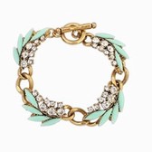 Retro ethnic geometric bracelet ( light blue )