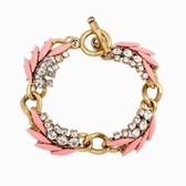 Retro ethnic geometric bracelet ( pink )
