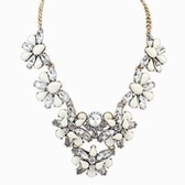 Geometric wild popular fashion necklace ( Beige )