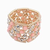 Fashion Ruili Wide stretch bracelet ( pink )