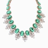 Fashion street snap necklace (green)