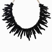 Big exaggerated personality necklace (black)