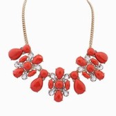 Selling fashion necklace (red)